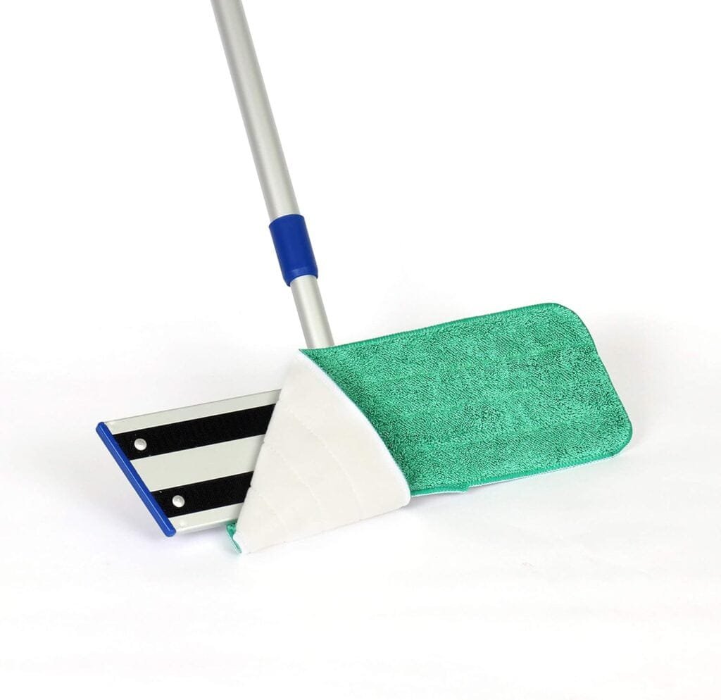 Arkwright Spray Mop Replacement Pads - (Pack of 12) Bulk Microfiber Flat Dry and Wet Refill Mop Pads Floor Cleaning, Compatible with Bona and Rubbermaid, Fits All Mop Heads, 24 in, Blue