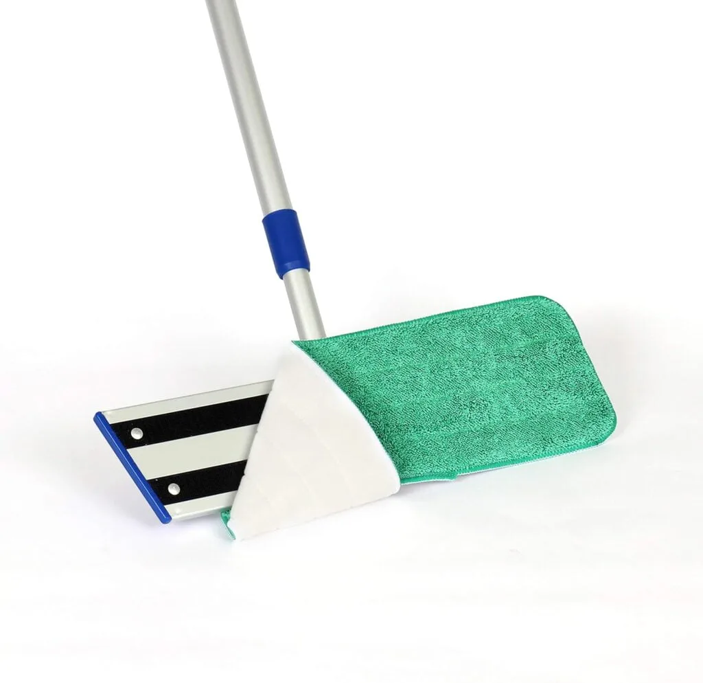 Arkwright Spray Mop Replacement Pads - (Pack of 12) Bulk Microfiber Flat Dry and Wet Refill Mop Pads Floor Cleaning, Compatible with Bona and Rubbermaid, Fits All Mop Heads, 24 in, Blue