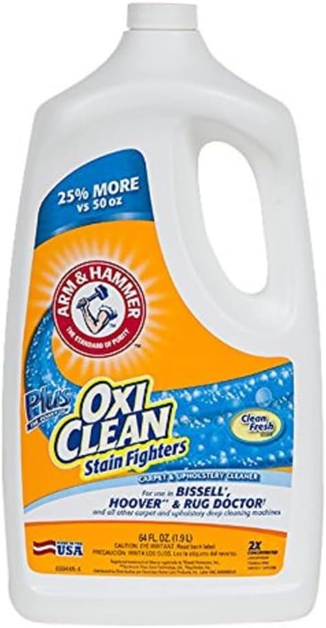 Arm  Hammer Carpet Cleaner Oxiclean Extractor Chemical, 64 oz, 64 Fl Oz