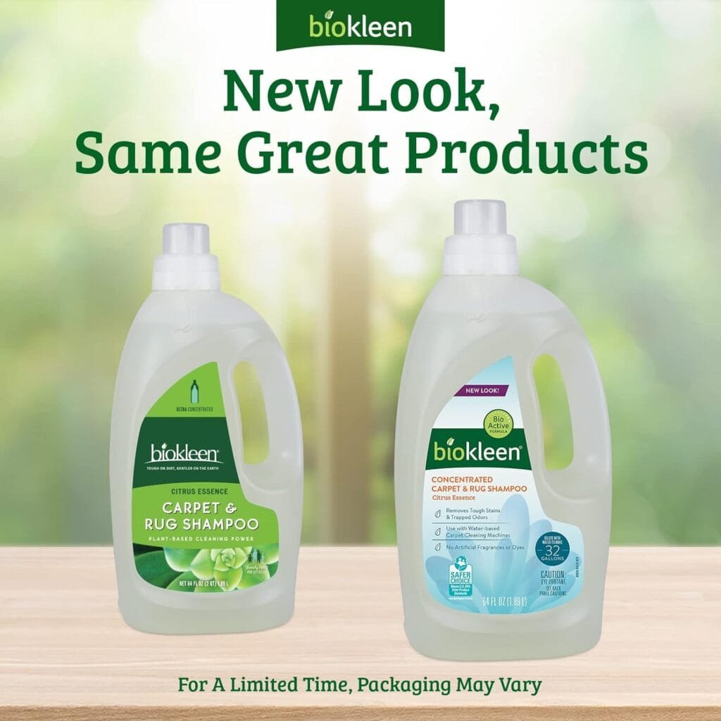 Biokleen Natural Carpet Cleaner For Machine Use and Rug Shampoo Carpet Cleaner, Safe Around Kids and Pets, Citrus Essence, 64 Ounce Biokleen Natural Carpet Cleaner For Machine Use and Rug Shampoo Carpet Cleaner, Safe Around Kids and Pets, Citrus Essence, 64 Ounce