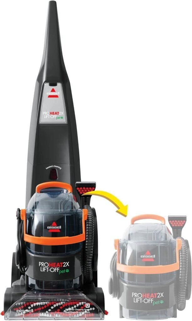 BISSELL 2-in-1 ProHeat 2X Lift-Off Pet: Portable Spot  Stain Cleaner + Full Size Carpet Cleaner, Car/Auto Detailer, 15651 BISSELL 2-in-1 ProHeat 2X Lift-Off Pet: Portable Spot  Stain Cleaner + Full Size Carpet Cleaner, Car/Auto Detailer, 15651