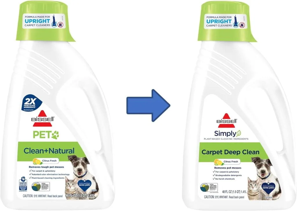 Bissell Clean  Natural Upright Carpet Cleaning Formula, 48 oz