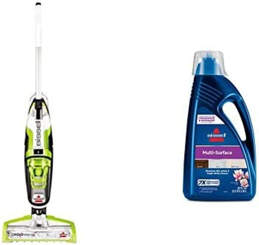 Bissell CrossWave Floor and Carpet Cleaner with Wet-Dry Vacuum, 1785A - Green 1789G MultiSurface Floor Cleaning Formula for Crosswave and Spinwave (80 oz) Bissell CrossWave Floor and Carpet Cleaner with Wet-Dry Vacuum, 1785A - Green 1789G MultiSurface Floor Cleaning Formula for Crosswave and Spinwave (80 oz)