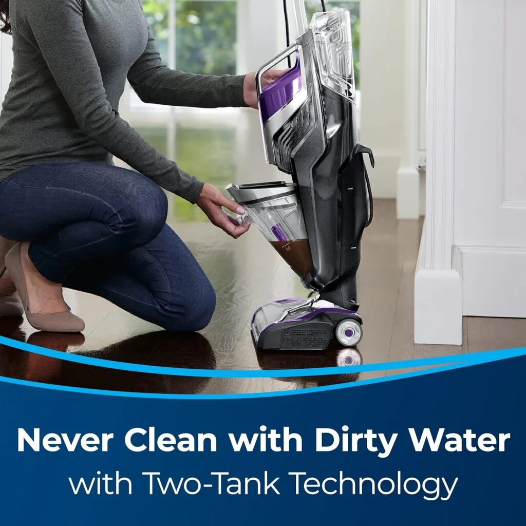 BISSELL Crosswave Pet Pro All in One Wet Dry Vacuum Cleaner and Mop for Hard Floors and Area Rugs, Purple, 2306A BISSELL Crosswave Pet Pro All in One Wet Dry Vacuum Cleaner and Mop for Hard Floors and Area Rugs, Purple, 2306A