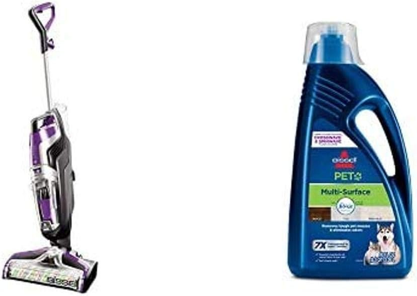 BISSELL Crosswave Pet Pro All in One Wet Dry Vacuum Cleaner and Mop for Hard Floors and Area Rugs, Purple, 2306A BISSELL Crosswave Pet Pro All in One Wet Dry Vacuum Cleaner and Mop for Hard Floors and Area Rugs, Purple, 2306A