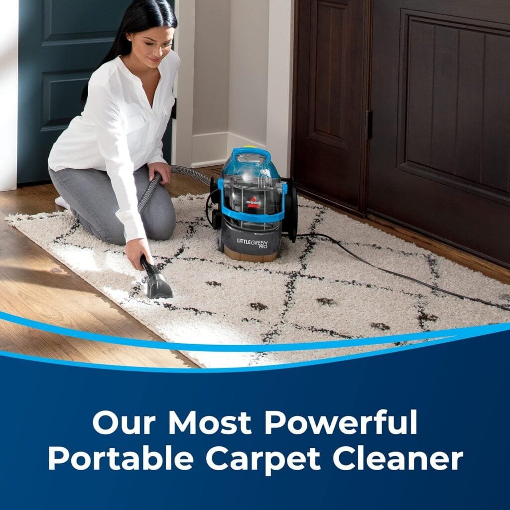 BISSELL Little Green Pro Portable Carpet  Upholstery Cleaner and Car/Auto Detailer with Deep Stain Tool, 3 Tough Stain Tool, plus two 8 oz. trial-size Formulas, 3194 BISSELL Little Green Pro Portable Carpet  Upholstery Cleaner and Car/Auto Detailer with Deep Stain Tool, 3 Tough Stain Tool, plus two 8 oz. trial-size Formulas, 3194