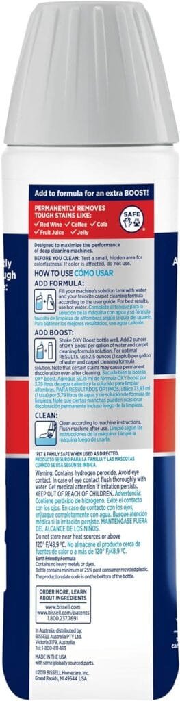 BISSELL Oxy Boost Carpet Cleaning Formula Enhancer 16 fl oz BISSELL Oxy Boost Carpet Cleaning Formula Enhancer 16 fl oz