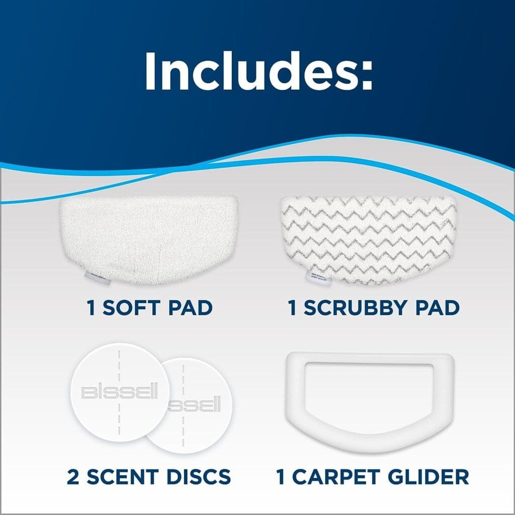 Bissell Power Fresh Steam Mop with Natural Sanitization, Floor Steamer, Tile Cleaner, and Hard Wood Floor Cleaner with Flip-Down Easy Scrubber, 1940A