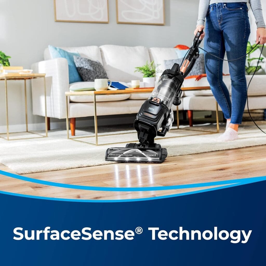 BISSELL SurfaceSense Allergen Lift-Off Pet Upright Vacuum, with Tangle-Free Multi-Surface Brush Roll, LED Headlights, Lift-Off Technology BISSELL SurfaceSense Allergen Lift-Off Pet Upright Vacuum, with Tangle-Free Multi-Surface Brush Roll, LED Headlights, Lift-Off Technology
