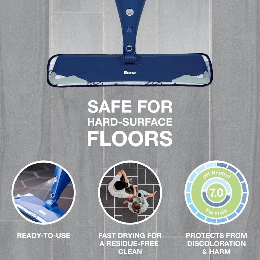 Bona Multi-Surface Floor Cleaner Refill - 128 fl oz - Lemon Mint - Residue-Free Floor Cleaning Solution Spray Mop and Spray Bottle Refill - For Use on Stone, Tile, Laminate, and Vinyl Floors Bona Multi-Surface Floor Cleaner Refill - 128 fl oz - Lemon Mint - Residue-Free Floor Cleaning Solution Spray Mop and Spray Bottle Refill - For Use on Stone, Tile, Laminate, and Vinyl Floors