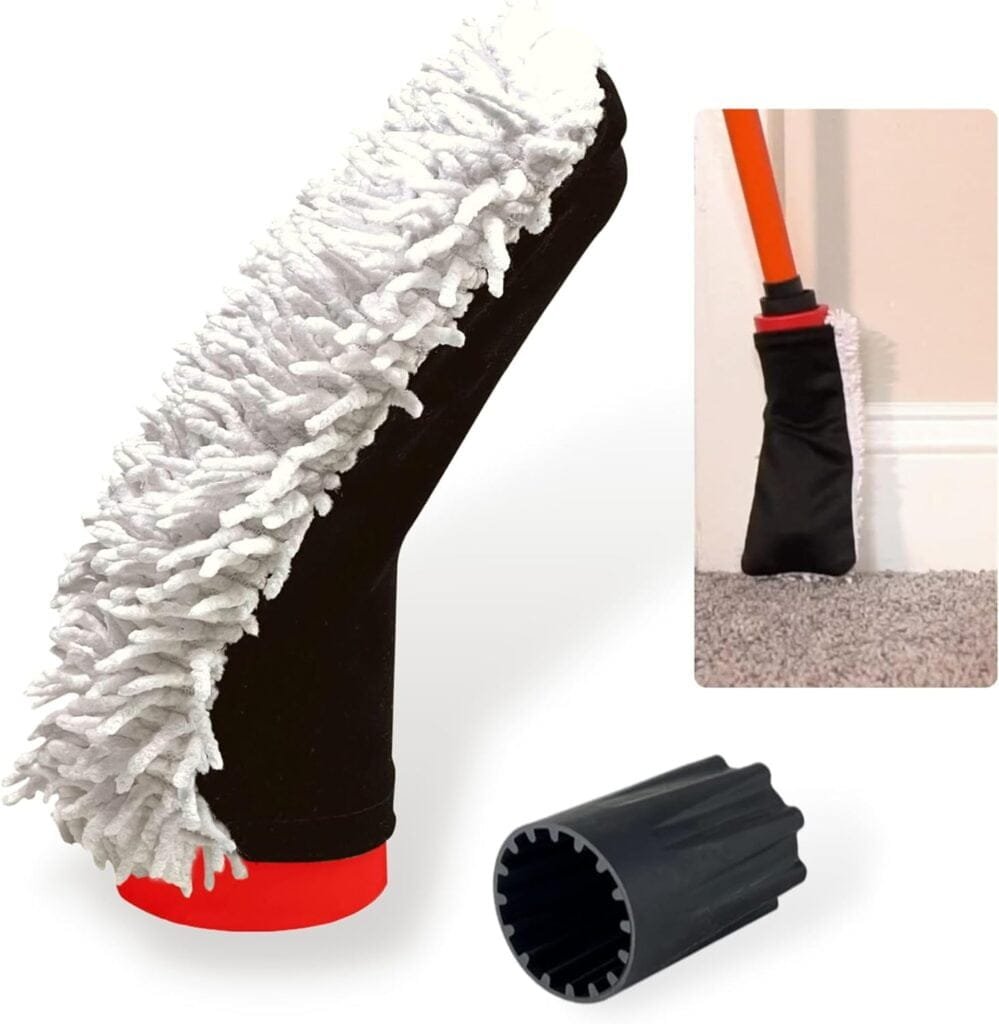 BYE-BYE RAGS: Baseboard Cleaning Brush | Attach to Broom Mop or Extension Pole | Absorbent Microfiber | for Paint Cleanup, Washing Walls, Baseboards, Ceiling, Floor | The Ultimate Cleaning Tool BYE-BYE RAGS: Baseboard Cleaning Brush | Attach to Broom Mop or Extension Pole | Absorbent Microfiber | for Paint Cleanup, Washing Walls, Baseboards, Ceiling, Floor | The Ultimate Cleaning Tool