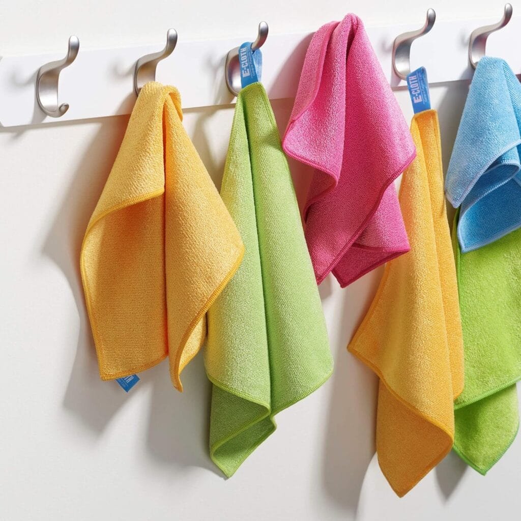 E-Cloth 5-pc Starter Pack, Microfiber Cleaning Cloth Set, Includes Household Cleaning Tools for Bathroom, Kitchen, and Cars, Washable and Reusable, 100 Wash Promise, Blue E-Cloth 5-pc Starter Pack, Microfiber Cleaning Cloth Set, Includes Household Cleaning Tools for Bathroom, Kitchen, and Cars, Washable and Reusable, 100 Wash Promise, Blue
