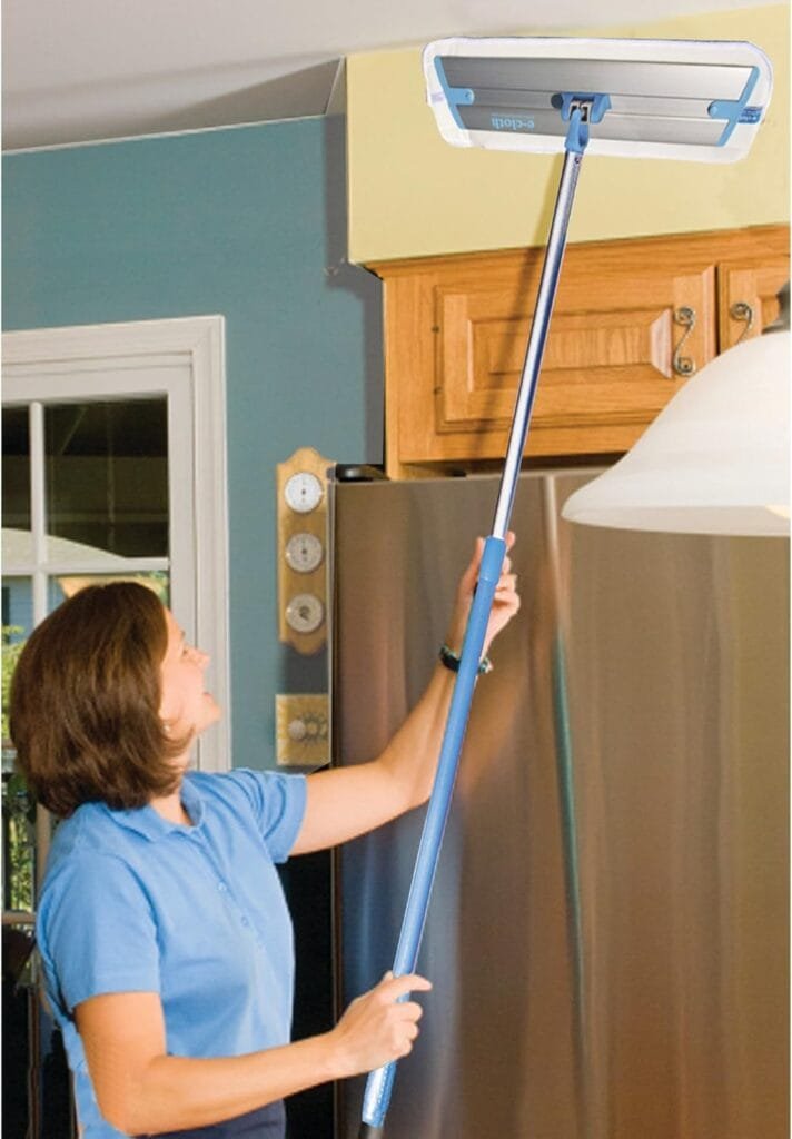 E-Cloth Deep Clean Microfiber Mop - Multi-Surface Cleaning  Dust Mop for Hardwood Floors, Stone, Laminate, or Tile Scrubbing - Floor Mops for Cleaning - 1 Reusable Mop Pad