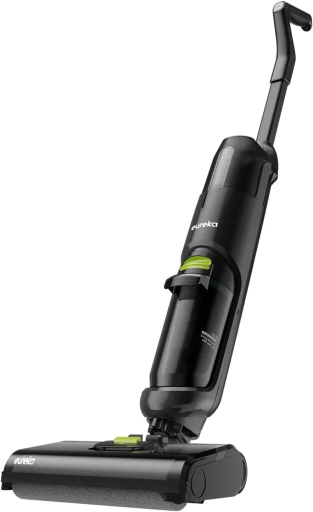 EUREKA NEW400 Cordless Wet Dry Vacuum All-in-One Mop, Hard Floor Cleaner with Self System, Effectively Multi-Surfaces, Perfect for Cleaning Sticky Messes, (Black), 8 lbs