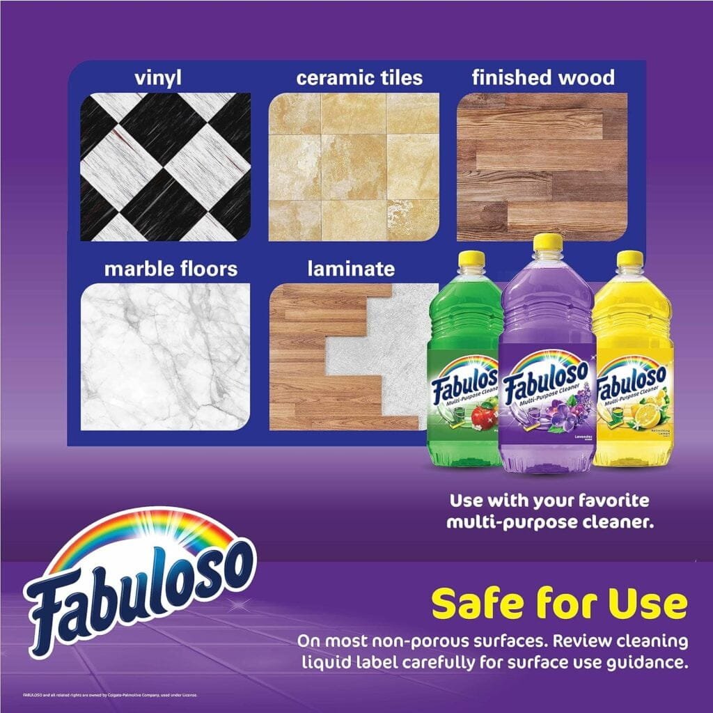 Fabuloso Microfiber Cleaning Mitt, Purple, One Size Fits All | Lint-Free, Scratch-Free Cleaning Glove for Surfaces and Furniture | Microfiber Dustless Hand Cloth for Bold Bright Cleaning Experience Fabuloso Microfiber Cleaning Mitt, Purple, One Size Fits All | Lint-Free, Scratch-Free Cleaning Glove for Surfaces and Furniture | Microfiber Dustless Hand Cloth for Bold Bright Cleaning Experience