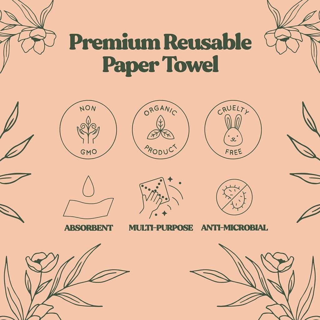 FEBU Swedish Dishcloths for Kitchen | 5 Pack Watercolor Dish Towels | Reusable Paper Towels Washable | Non-Scratch Cellulose Sponge Cloths | No Odor, Biodegradable, Swedish Cloths FEBU Swedish Dishcloths for Kitchen | 5 Pack Watercolor Dish Towels | Reusable Paper Towels Washable | Non-Scratch Cellulose Sponge Cloths | No Odor, Biodegradable, Swedish Cloths