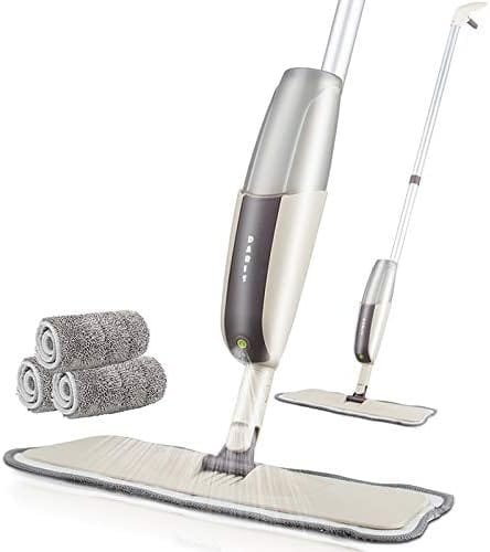 FKGJKT Spray Mop for Hardwood Floors Dust Mop with Microfiber Machine Washable Pad for a Quick Cleaner with a Refillable Water Bottle FKGJKT Spray Mop for Hardwood Floors Dust Mop with Microfiber Machine Washable Pad for a Quick Cleaner with a Refillable Water Bottle