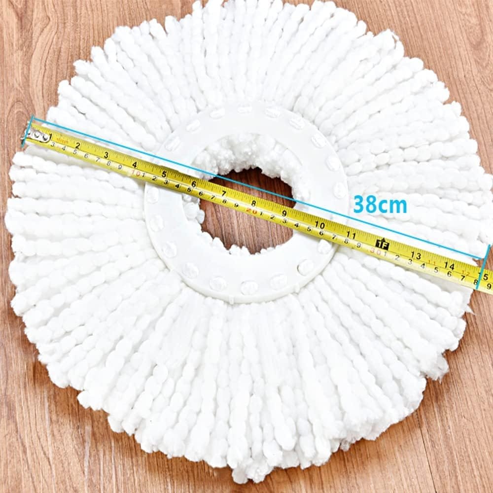 Floor Spin Mop and Bucket Set with Wringer System Extended Stainless Steel Handle 61"for Home Floor Cleaning Use with 5 Replacement Head Refill and 1 Cleaning Brush Head Floor Spin Mop and Bucket Set with Wringer System Extended Stainless Steel Handle 61"for Home Floor Cleaning Use with 5 Replacement Head Refill and 1 Cleaning Brush Head