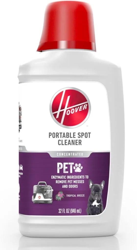 Hoover Carpet Paws  Claws Premixed Spot Machine Cleaning Shampoo, Pet Stain Solution and Odor Remover, 32oz Cleaner Formula, AH31700, White, 32 Fl Oz