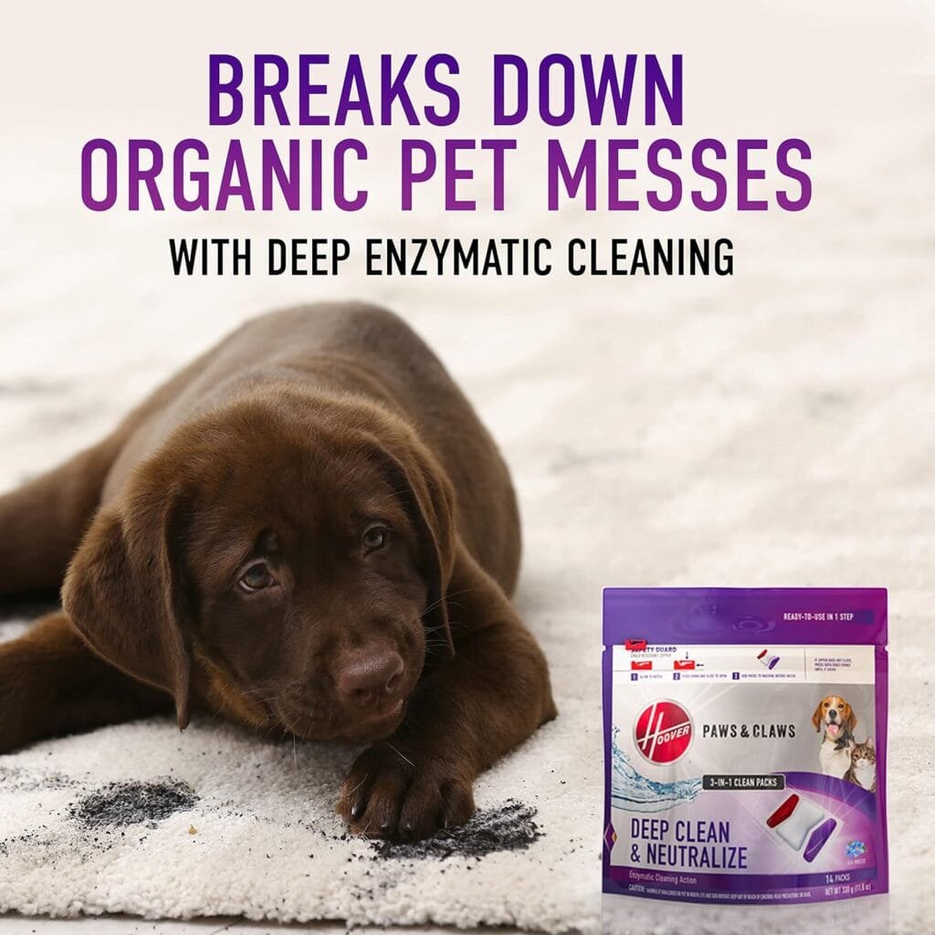 Hoover Paws  Claws Clean Packs, Solutions for Carpet Cleaning Machines, AH37001, White Hoover Paws  Claws Clean Packs, Solutions for Carpet Cleaning Machines, AH37001, White