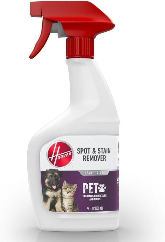Hoover Pet Carpet Cleaning Solution, Deep Cleaning Shampoo Formula, AH30933, White, 128 fl oz, Package May Vary