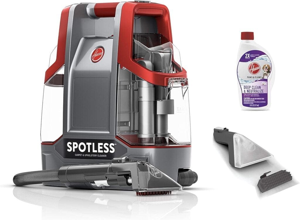 Hoover Spotless Portable Carpet  Upholstery Spot Cleaner, FH11300PC, Red Hoover Spotless Portable Carpet  Upholstery Spot Cleaner, FH11300PC, Red