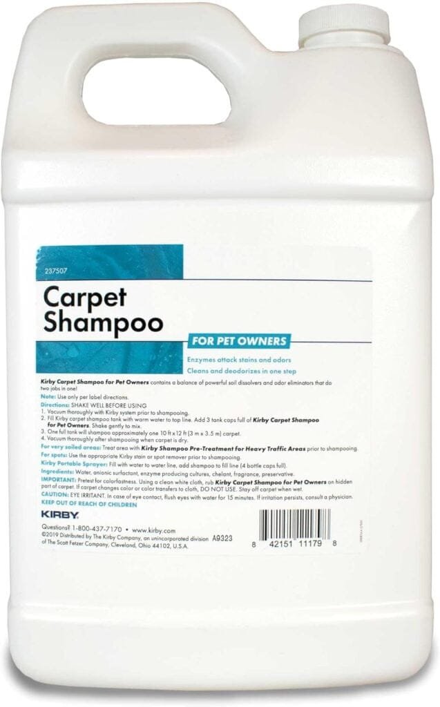 KirbyP et Owners Foaming Carpet Shampoo, White