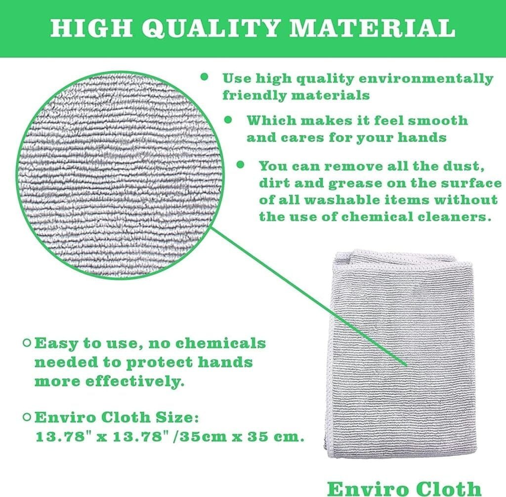 Longmann Enviro Cloth (Grey), Multi-Purposes Cleaning Cloth, Reusable Cleaning Towel, Streaks Schatches Free. (Enviro 2 Pack) Longmann Enviro Cloth (Grey), Multi-Purposes Cleaning Cloth, Reusable Cleaning Towel, Streaks Schatches Free. (Enviro 2 Pack)