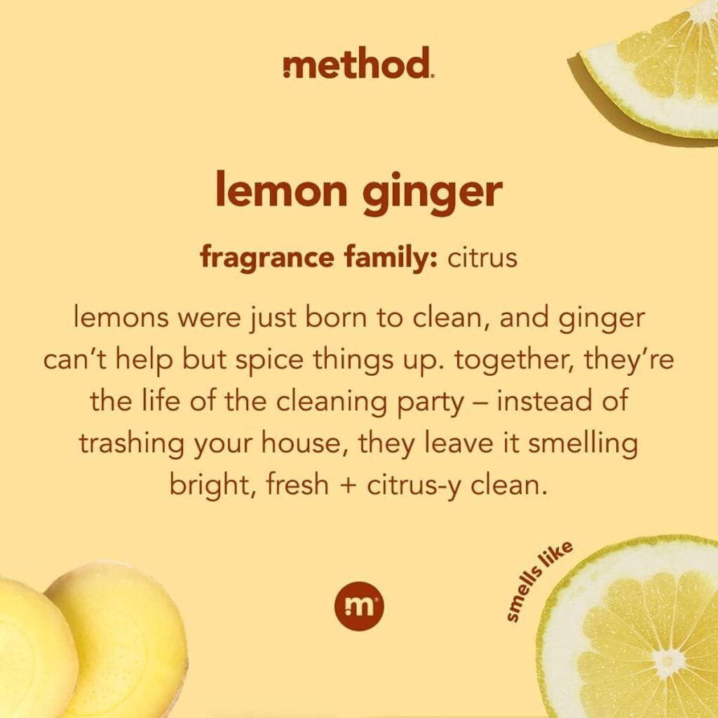 Method Hardwood Floor Cleaner Squirt + Mop Bottle, Spearmint Sage, For Sealed Hardwood and Laminate Floors, 25 Fl Oz (Pack of 6)