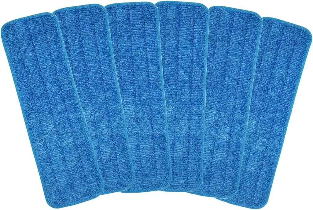 Microfiber Mop Pad 18 Inch for Wet Dry Mops Floor Cleaning Pads Reusable Compatible with Bona Floor Care System (6 Pack) Microfiber Mop Pad 18 Inch for Wet Dry Mops Floor Cleaning Pads Reusable Compatible with Bona Floor Care System (6 Pack)