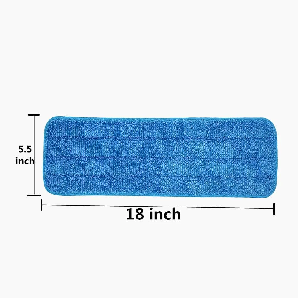 Microfiber Mop Pad 18 Inch for Wet Dry Mops Floor Cleaning Pads Reusable Compatible with Bona Floor Care System (6 Pack) Microfiber Mop Pad 18 Inch for Wet Dry Mops Floor Cleaning Pads Reusable Compatible with Bona Floor Care System (6 Pack)