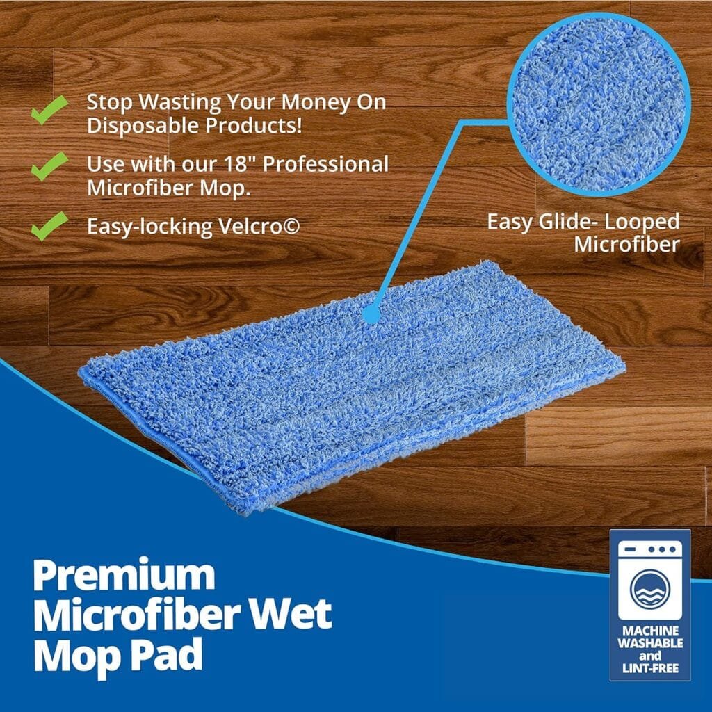 Microfiber Wholesale 20 Premium Microfiber Wet Mop Pad (2 Pack) | Refills for Professional Microfiber Mop Sold Before 10/19 Microfiber Wholesale 20 Premium Microfiber Wet Mop Pad (2 Pack) | Refills for Professional Microfiber Mop Sold Before 10/19