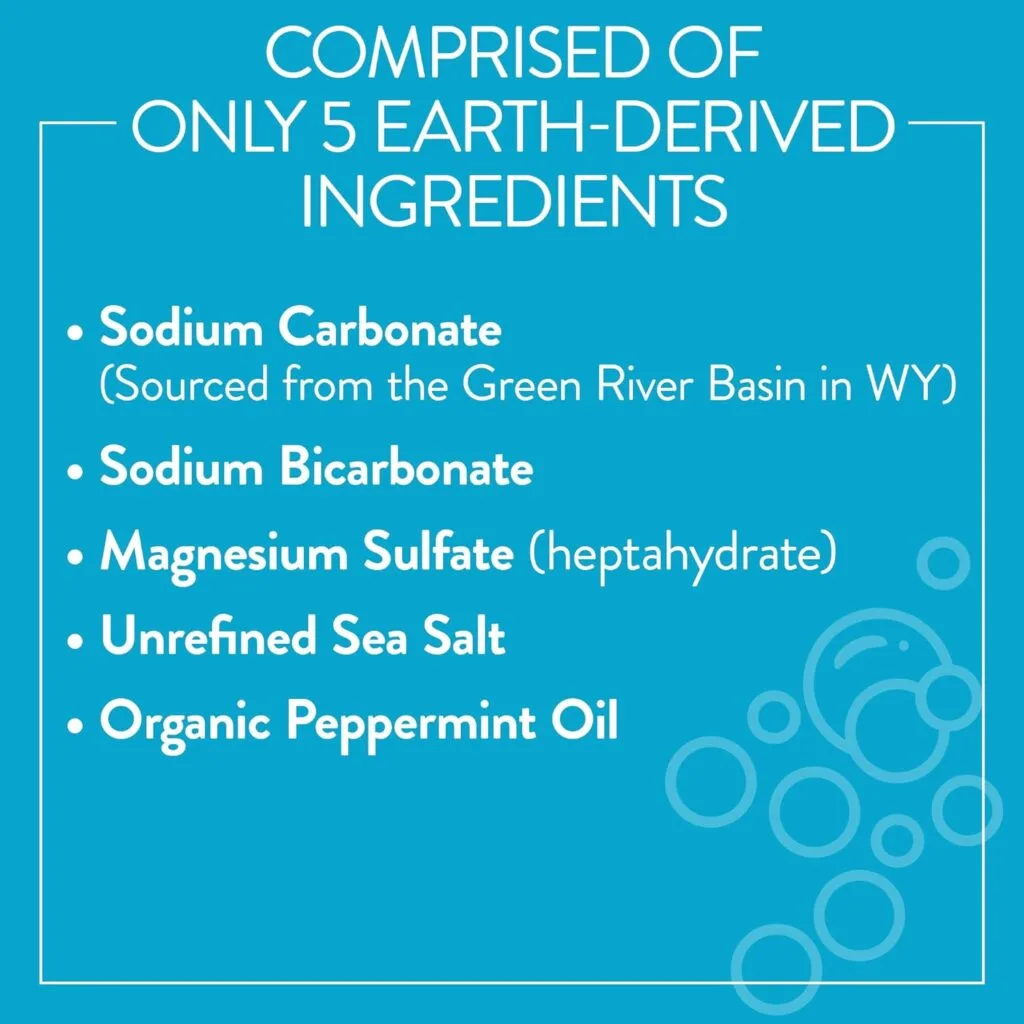 Mollys Suds Original Laundry Detergent Powder | Natural Laundry Detergent Powder for Sensitive Skin | Earth-Derived Ingredients, Stain Fighting | 240 Loads (Peppermint)