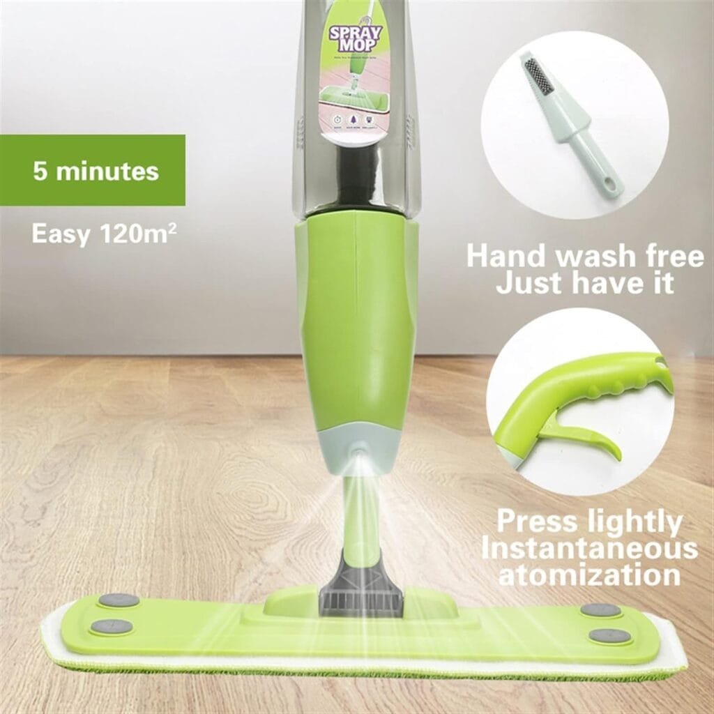 Mop for Floor Cleaning Spray Floor Mop 360 Degree Handle Mop for Home Kitchen Laminate Wooden Ceramic Tiles Floor Cleaning Microfiber Mop for Floor Cleaning