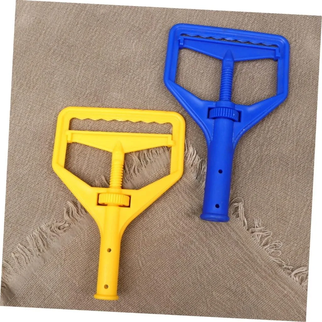 NIYANGLE 6 Pcs Spray Mop Screw Clamp Mop Head Janitorial Supplies Mop Accessories Mop Bucket with Wringer Mops and Buckets for Floor Cleaning Mop Handle Mop Stick Floor Mop Commercial