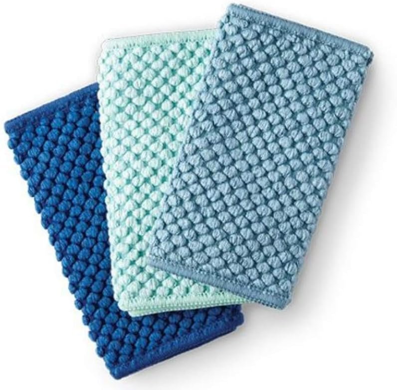 Norwex Counter Cloths (Set of 3) - Sea Mist, Navy,  Teal