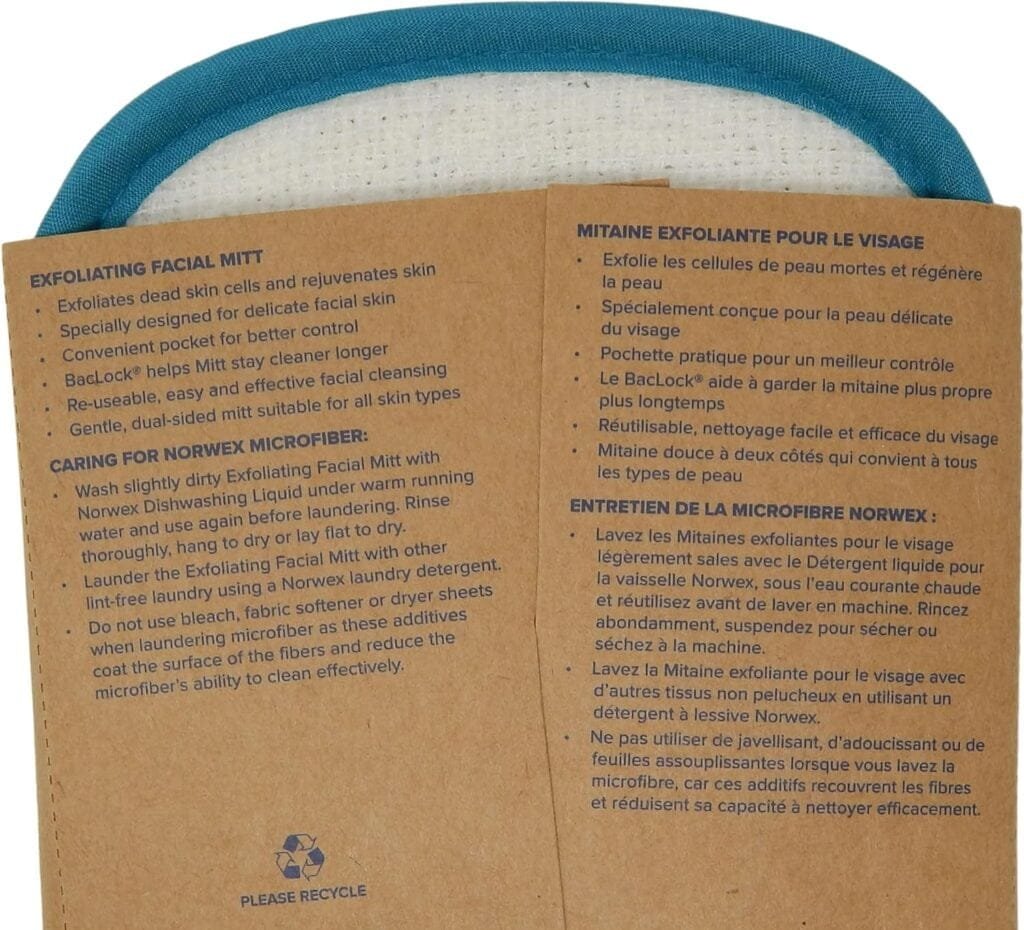 Norwex Exfoliating Facial Mitt - Teal Norwex Exfoliating Facial Mitt - Teal