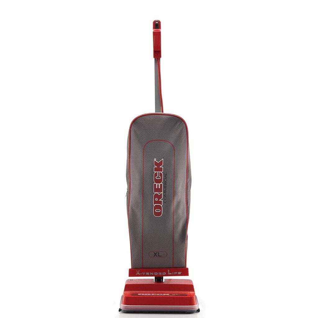 Oreck - U2000RB-1 Commercial, Professional Upright Vacuum Cleaner, For Carpet and Hard Floor, U2000RB1, Red/Gray, 9.25D x 47.75H x 12.5W Oreck - U2000RB-1 Commercial, Professional Upright Vacuum Cleaner, For Carpet and Hard Floor, U2000RB1, Red/Gray, 9.25D x 47.75H x 12.5W