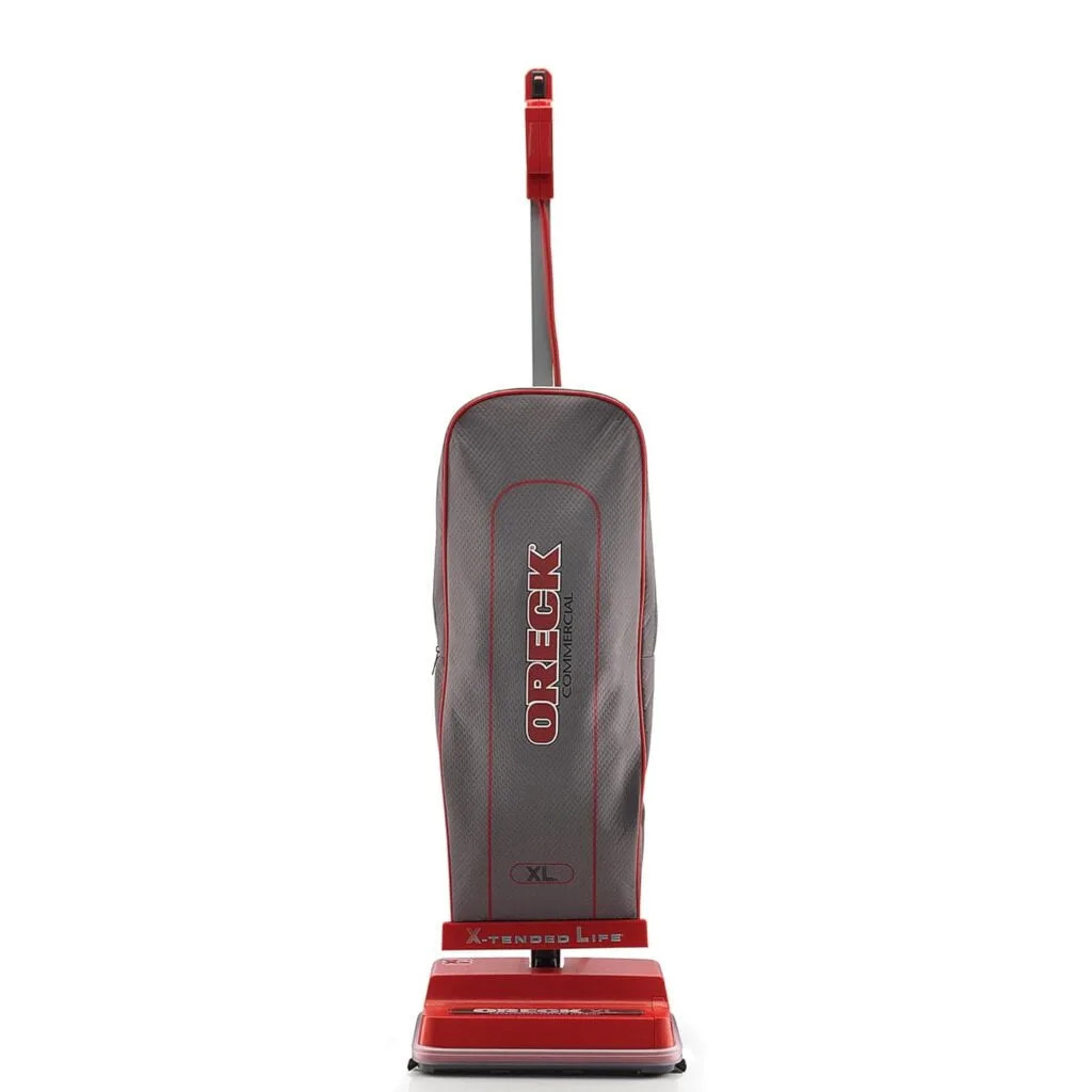 Oreck - U2000RB-1 Commercial, Professional Upright Vacuum Cleaner, For Carpet and Hard Floor, U2000RB1, Red/Gray, 9.25D x 47.75H x 12.5W