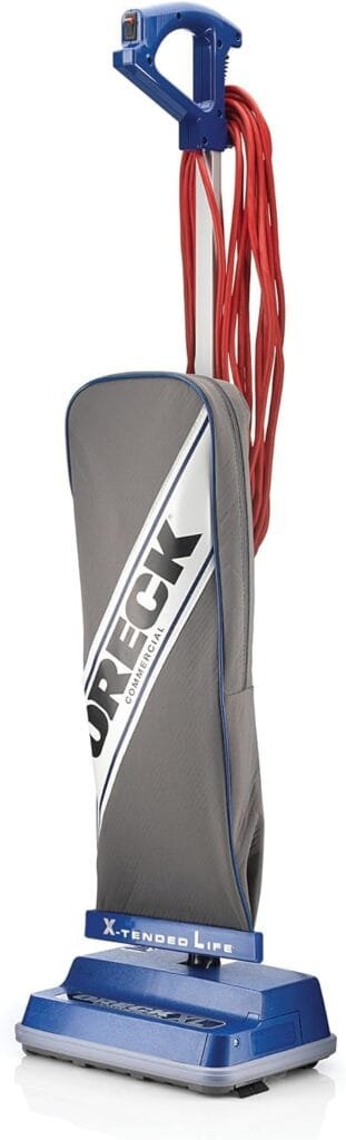 ORECK XL COMMERCIAL Upright Vacuum Cleaner, Bagged Professional Pro Grade, For Carpet and Hard Floor, XL2100RHS, Gray/Blue 9.25D x 47.75H x 12.5W ORECK XL COMMERCIAL Upright Vacuum Cleaner, Bagged Professional Pro Grade, For Carpet and Hard Floor, XL2100RHS, Gray/Blue 9.25D x 47.75H x 12.5W