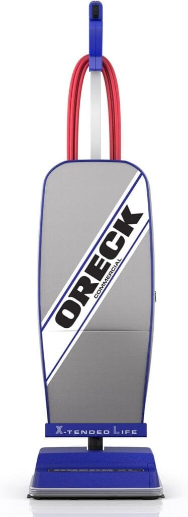 ORECK XL COMMERCIAL Upright Vacuum Cleaner, Bagged Professional Pro Grade, For Carpet and Hard Floor, XL2100RHS, Gray/Blue 9.25D x 47.75H x 12.5W ORECK XL COMMERCIAL Upright Vacuum Cleaner, Bagged Professional Pro Grade, For Carpet and Hard Floor, XL2100RHS, Gray/Blue 9.25D x 47.75H x 12.5W
