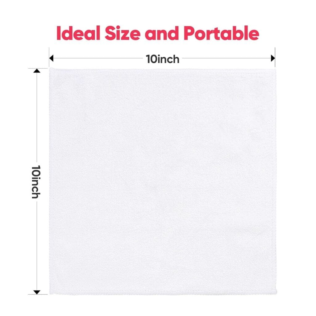 Orighty Microfiber Makeup Remover Cloths 12 Pack, Quick Drying Makeup Remover Cloth, Absorbent Face Towels for Face and Body, Soft Face Wash Cloth and Reusable Facial Cloths 10inch x 10inch (Grey)