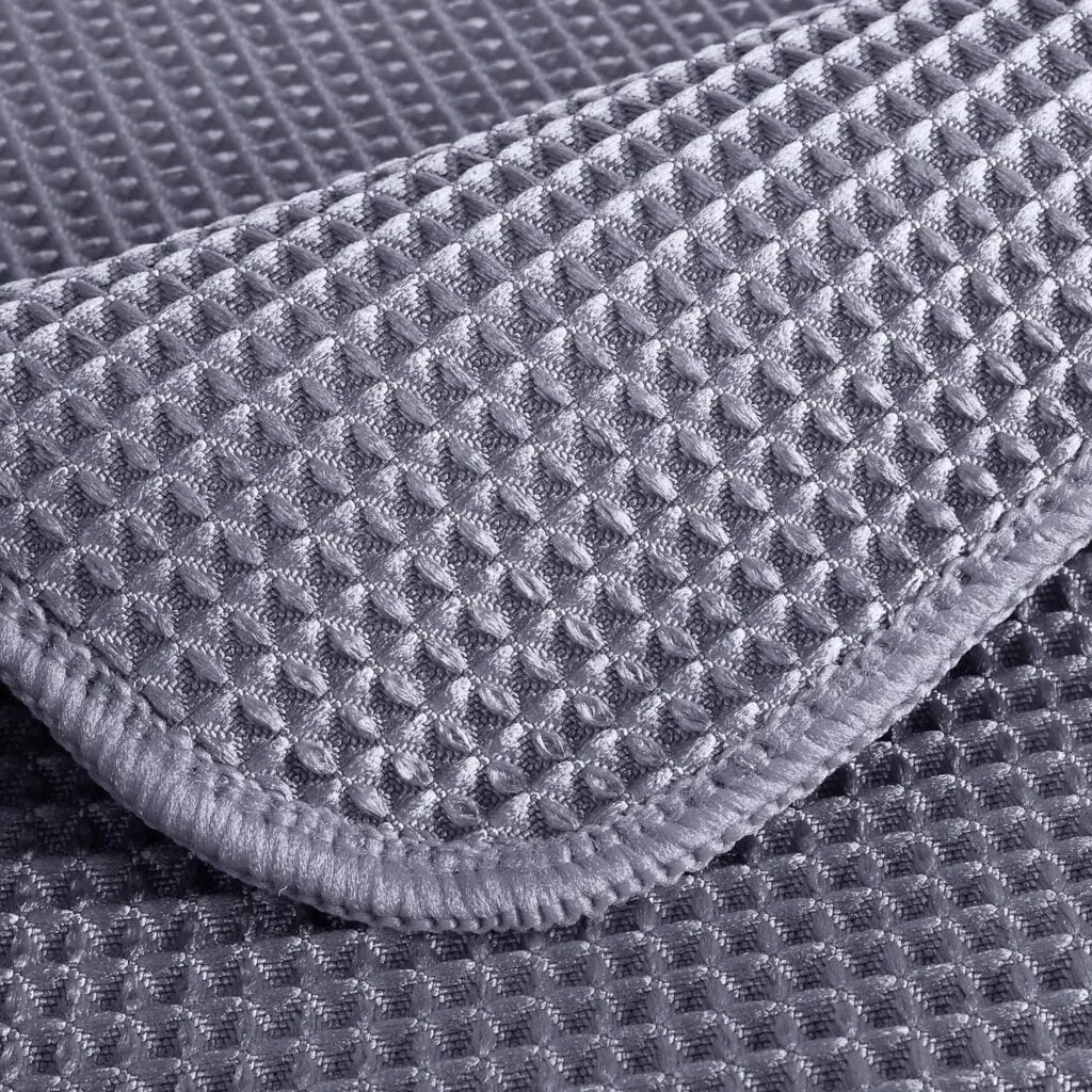 POLYTE Ultra Premium Microfiber Kitchen Dish Cloth Waffle Weave, 8 Pack (12x12 in, Multi)