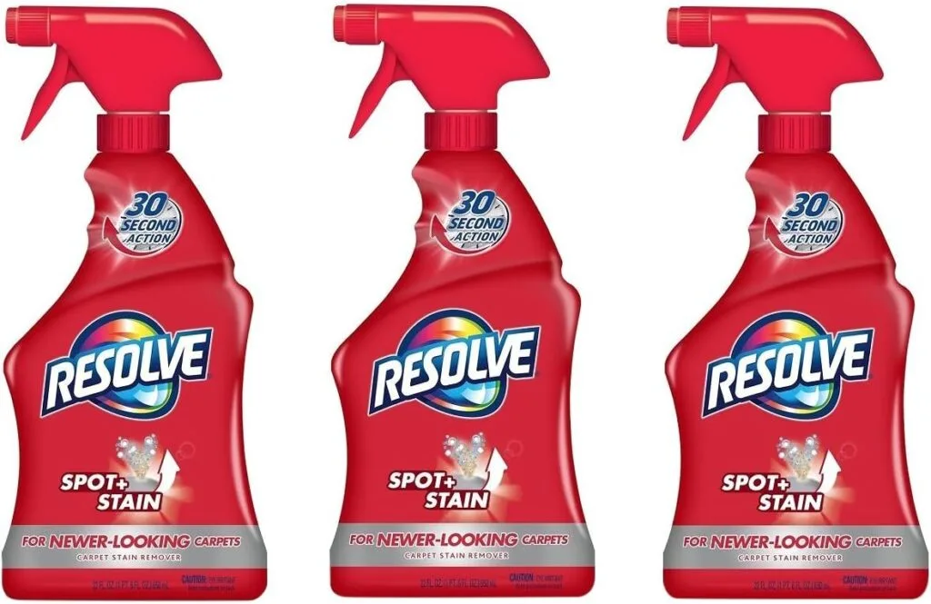 Resolve Carpet Spot  Stain Remover, 22 fl oz Bottle, Carpet Cleaner (Pack of 3)
