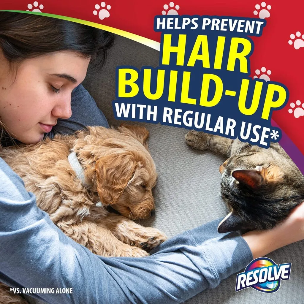Resolve Pet Hair Eliminator Carpet Cleaner  Vacuum booster, 18 Oz