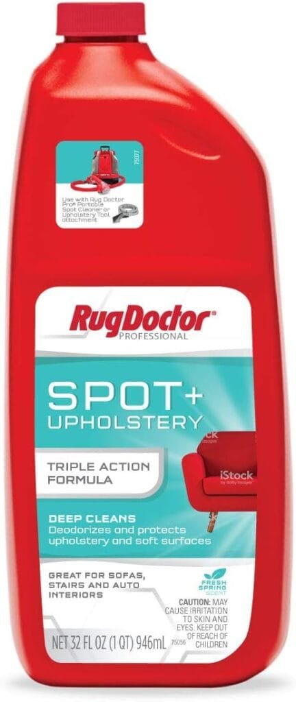 Rug Doctor Pet Portable Spot Cleaner, 2X Suction Power  Rug Doctor Spot Upholstery Cleaner; Triple Action Concentrated Formula 32 oz.  Rug Doctor Triple Action Deep Carpet Cleaner For Pet Stains