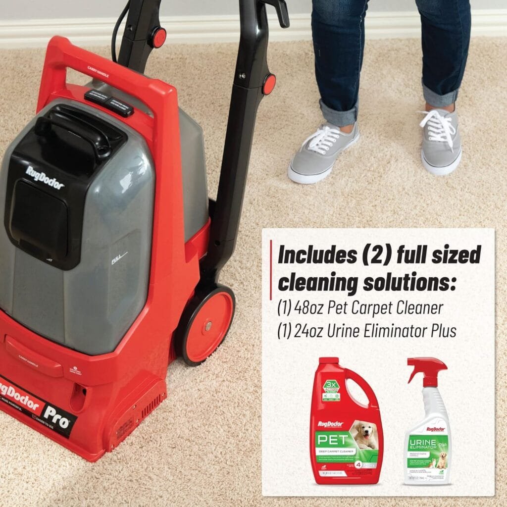 Rug Doctor Pro Deep Pet Pack Carpet Cleaner, Large, Red