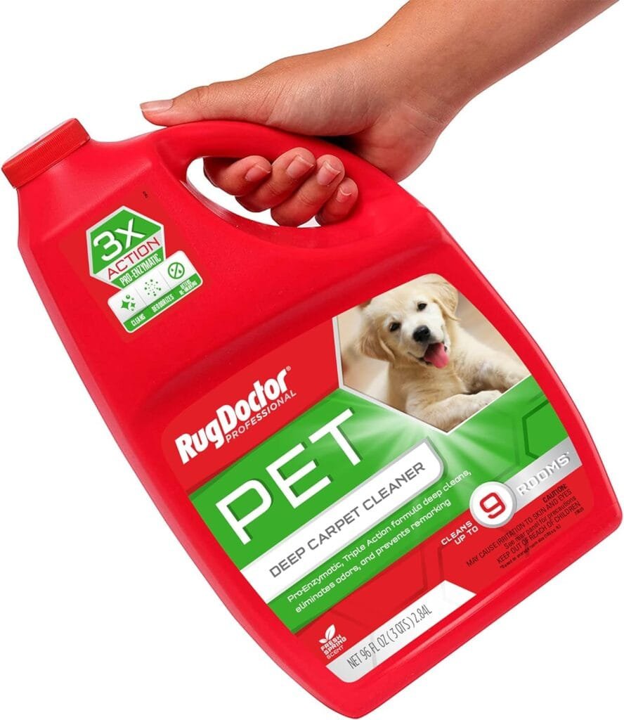 Rug Doctor Triple Action Deep Carpet Cleaner For Pet Stains, Eliminates Odors  Prevents Re-Marking, 48 oz Rug Doctor Triple Action Deep Carpet Cleaner For Pet Stains, Eliminates Odors  Prevents Re-Marking, 48 oz