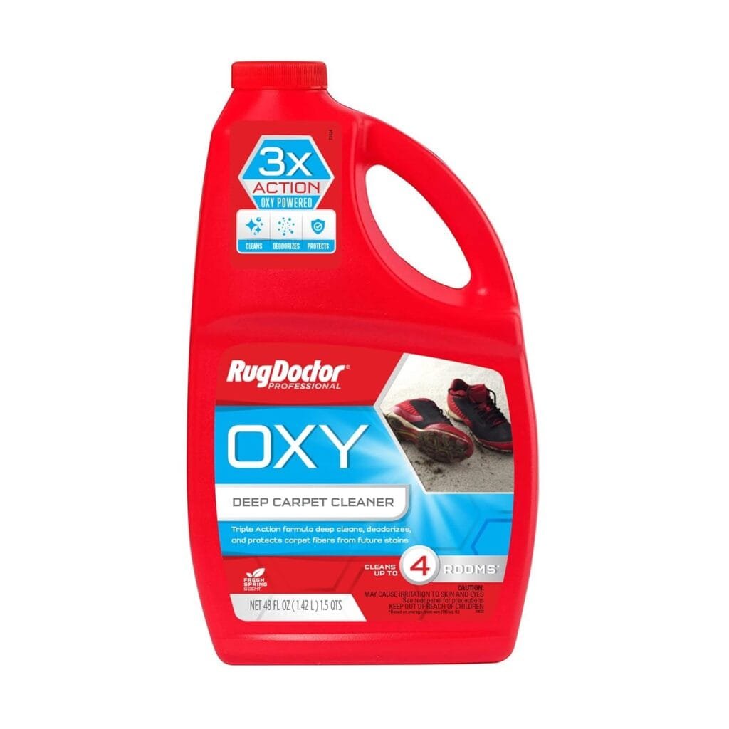 Rug Doctor Triple Action Oxy Deep Carpet Cleaner, 48 oz., Deep Cleans, Deodorizes, Protects, Concentrated, Professional-Grade, 3X Action Formula Rug Doctor Triple Action Oxy Deep Carpet Cleaner, 48 oz., Deep Cleans, Deodorizes, Protects, Concentrated, Professional-Grade, 3X Action Formula