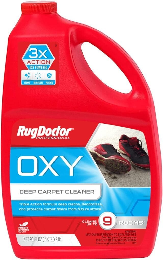 Rug Doctor X3 Commercial Carpet Cleaner – Large Red Oxy Pro Pack, Exclusive Vibrating Brush Spray Scrub and Extract Embedded Dirt and Grime, 48 oz. Oxy Cleaning Solution Rug Doctor X3 Commercial Carpet Cleaner – Large Red Oxy Pro Pack, Exclusive Vibrating Brush Spray Scrub and Extract Embedded Dirt and Grime, 48 oz. Oxy Cleaning Solution